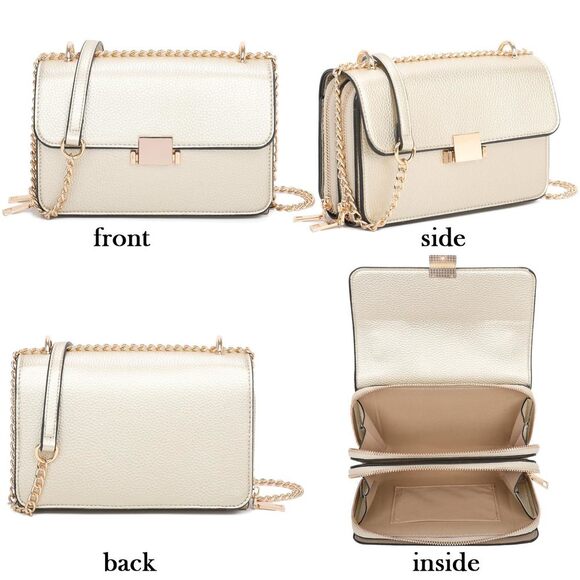 Purses And Handbags For Roomy Capacity Office Bag Satchel Pu Textured - Picture 3 of 8